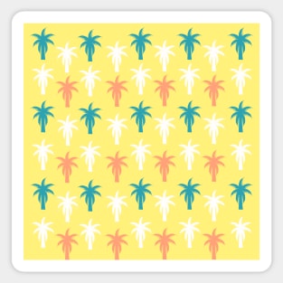 Palm trees in yellow Sticker